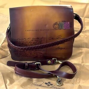 Patricia Nash Atessa Crossbody Discovery, Vintage Postcard, New With Tags